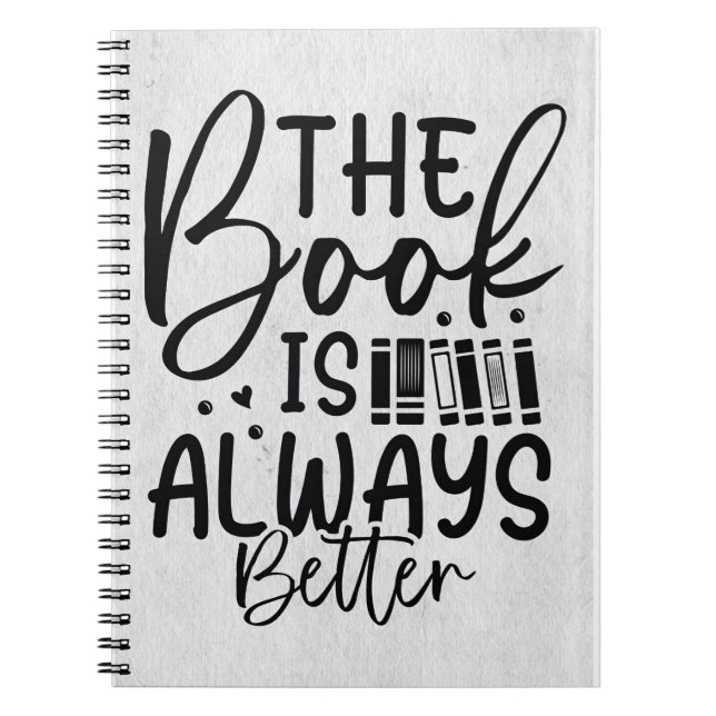 Caderno Espiral Leitor Presente O Livro É Sempre Melhor (Frente)