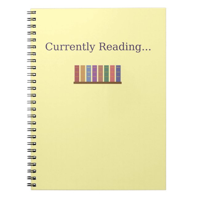 Caderno Espiral Leitura atual... - Cobrir do notebook de longo alc (Frente)