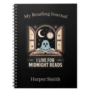 Caderno Espiral Leitura de Leitura de Leitura do Spooky Book Lover