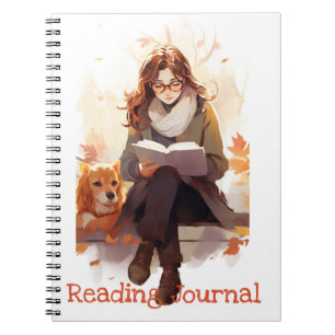 Caderno Espiral Leitura do diário Gelado Livro das Meninas e do Au