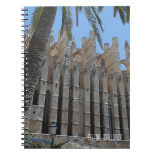 Caderno Espiral Lembrança gótico da espanha de Majorca da catedr