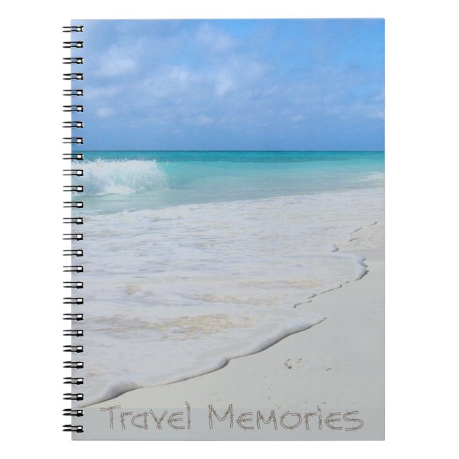 Caderno Espiral Lembranças de Viagem Surf gentil (Frente)