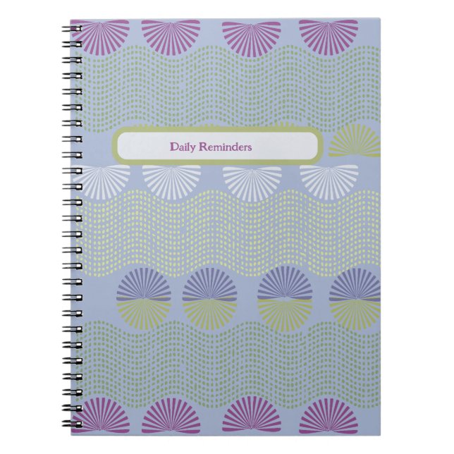 Caderno Espiral Lembretes diários (Frente)
