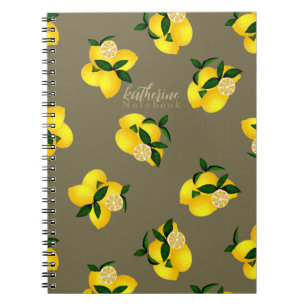 Caderno Espiral Lemon Chic Design Green