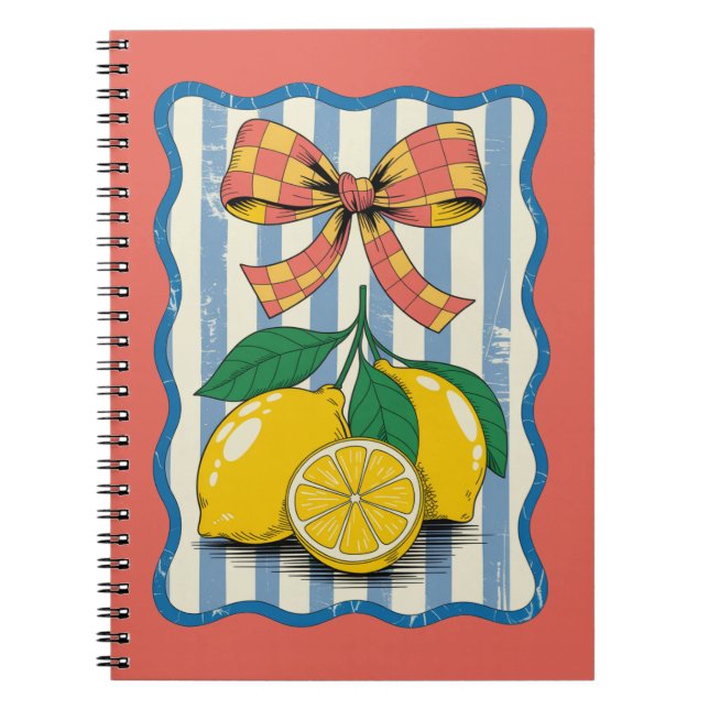 Caderno Espiral Lemon Design Verão (Frente)