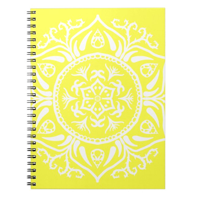 Caderno Espiral Lemon Mandala (Frente)