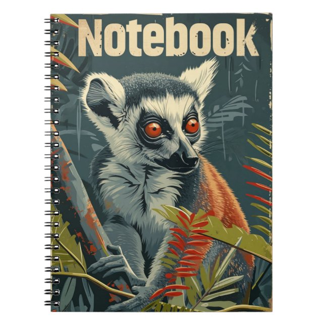 Caderno Espiral Lemur Vintage (Frente)