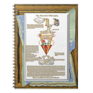 Caderno Espiral Lendas Canon Rosicrucian 33 Rosa e Lily Tableau