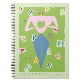 Caderno Espiral Lendo Palavras e frases femininas