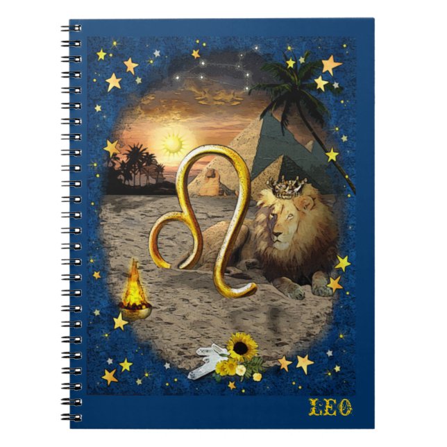 Caderno Espiral Leo ♌ (Frente)
