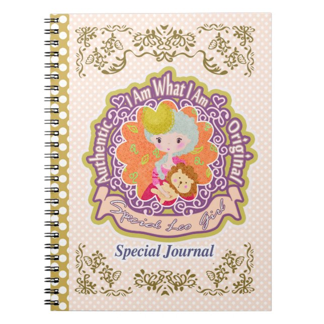 Caderno Espiral Leo Horoscope (Frente)