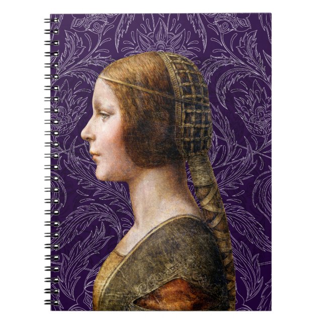 Caderno Espiral Leonardo da Vinci Retrato La Bella Principessa (Frente)