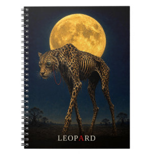 Caderno Espiral Leopard Monóculo gótico Surrealista