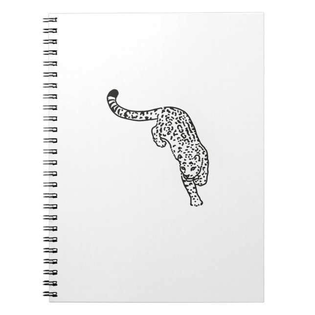 Caderno Espiral Leopard Tattoo Vintage (Frente)