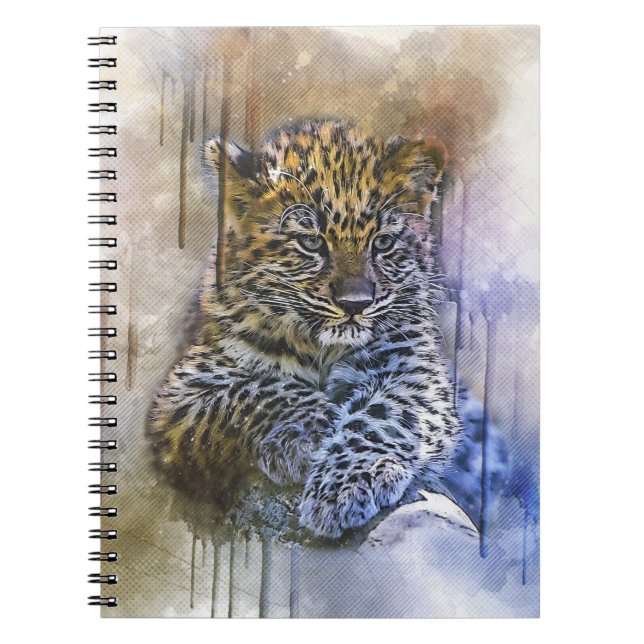 Caderno Espiral Leopardo (Frente)