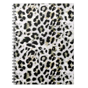 Caderno Espiral Leopardo - impressão de animais com impressão