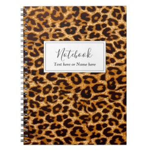 Caderno Espiral Leopardo impresso chetah