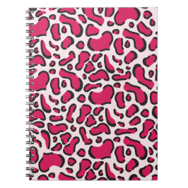 Caderno Espiral Leopardo rosa