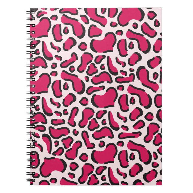 Caderno Espiral Leopardo rosa (Frente)