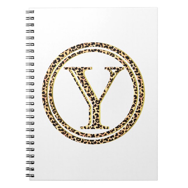 Caderno Espiral Leopardo Y (Frente)