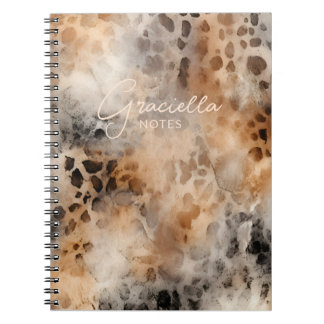 Caderno Espiral Lepard Cowhide Country Western Animal Print
