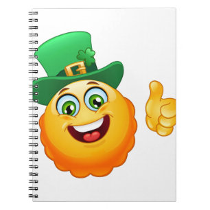 Caderno Espiral leprechaun emoji