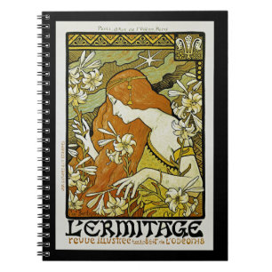 Caderno Espiral L'Ermitage Art Nouveau Floral