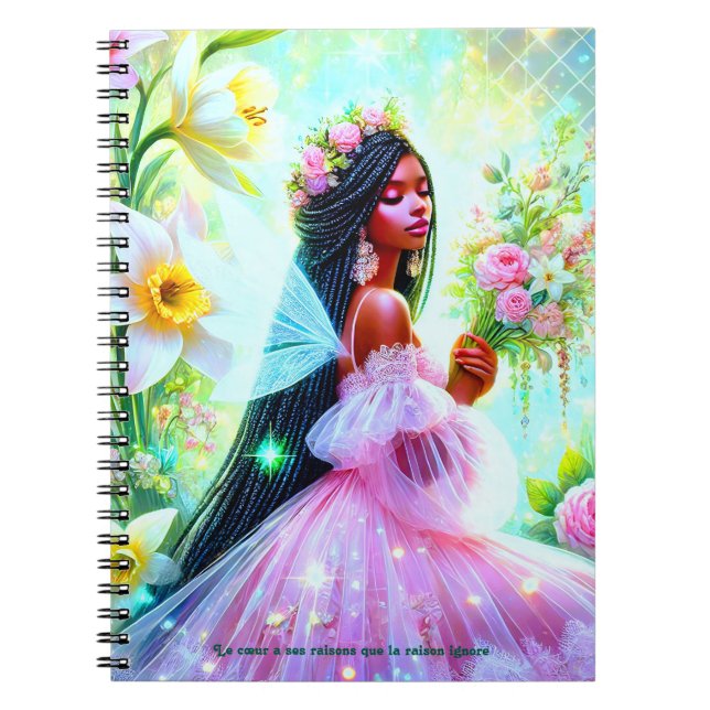 Caderno Espiral  - Les belles choses prennent du temps (Frente)