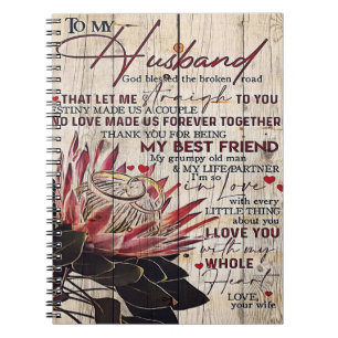 Caderno Espiral Letra Coca-a-Marido Presente Design Legal
