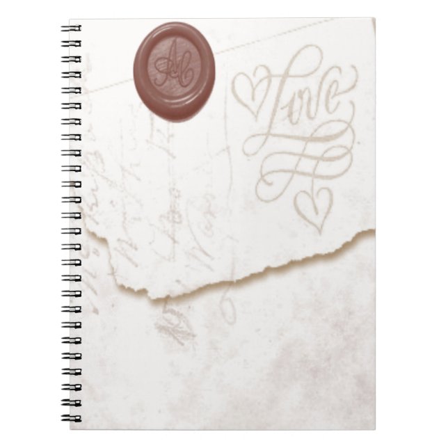 Caderno Espiral Letra Love Notebook (Frente)
