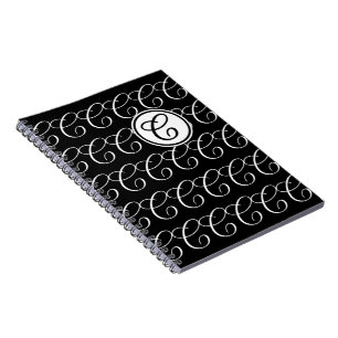 Caderno Espiral Letra Monograma C