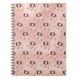 Caderno Espiral Letra P