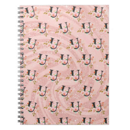 Caderno Espiral Letra U