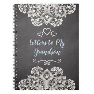 Caderno Espiral Letras customizáveis a meu neto