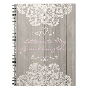 Caderno Espiral Letras customizáveis a minha neta