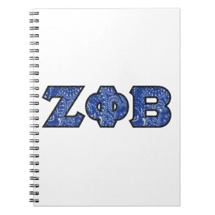 Caderno Espiral Letras do Bandana da phi B de Z