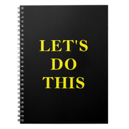 Caderno Espiral Let's Do This - 6.5" x 8.75" Classic Notebook