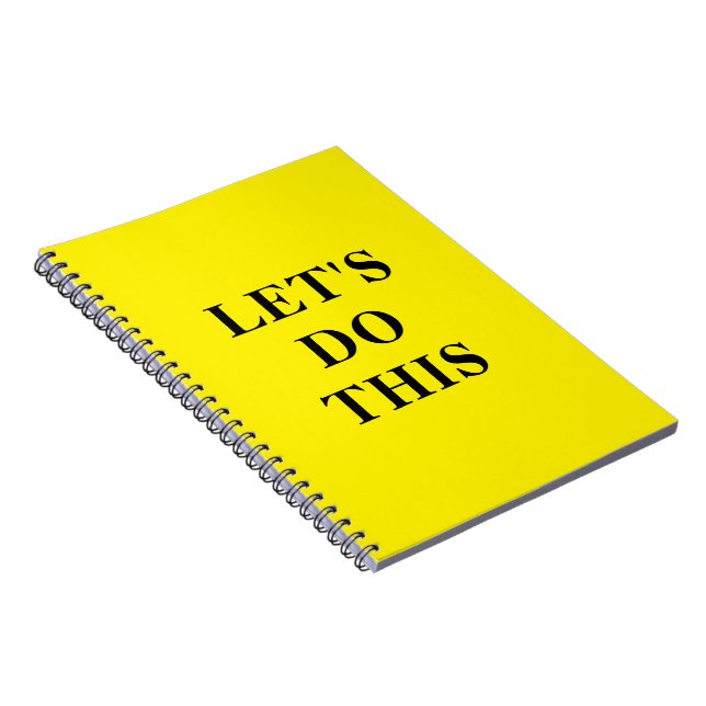 Caderno Espiral Let's Do This - 6.5" x 8.75" Classic Notebook (Lado Direito)
