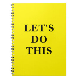 Caderno Espiral Let's Do This - 6.5" x 8.75" Classic Notebook