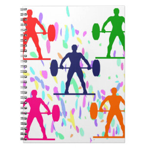 CADERNO ESPIRAL LEVANTAMENTO DE PESO