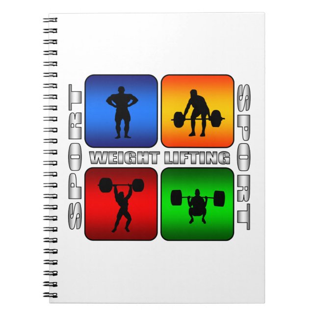Caderno Espiral Levantamento de Peso Espetacular (Frente)