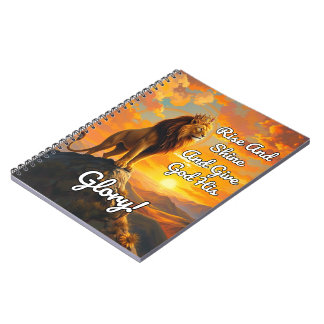 Caderno Espiral Levante-Se E Brilhe E Dê A Deus Sua Glória! DIÁRIO