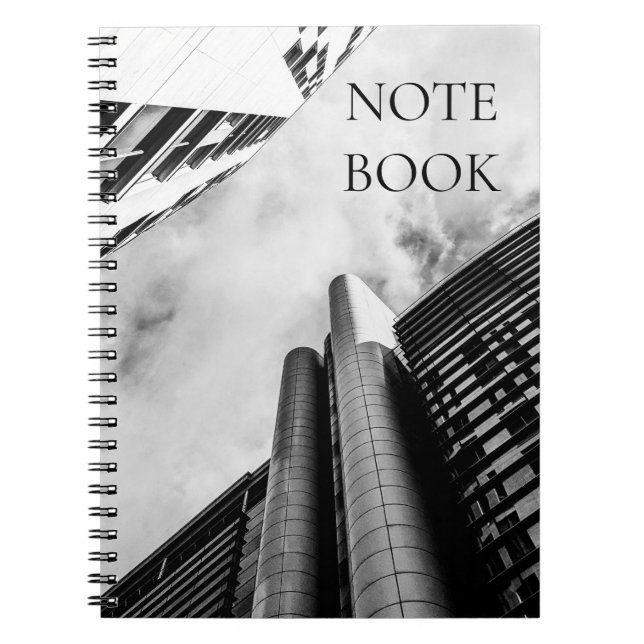 Caderno Espiral Leve prédios para a arte Foto espiral Notebook (Frente)