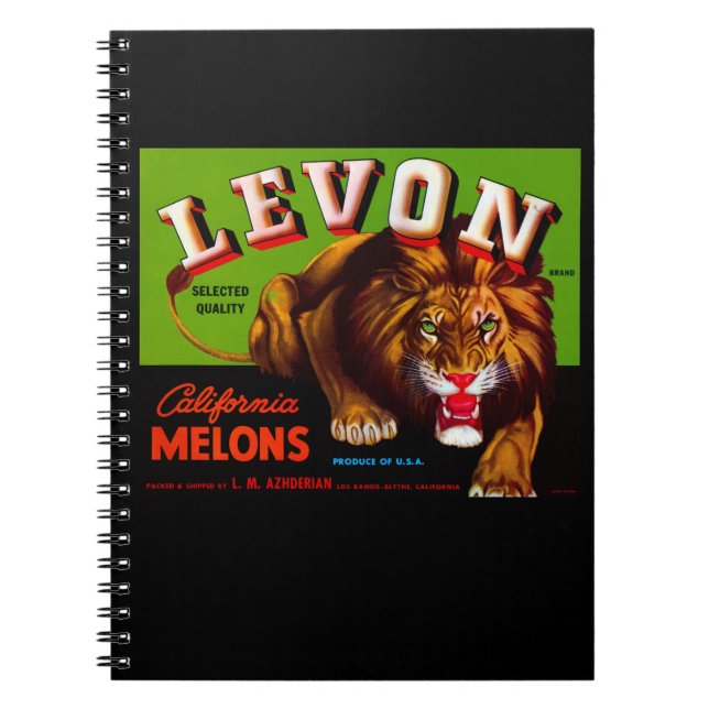 Caderno Espiral Levon California Melons (Frente)