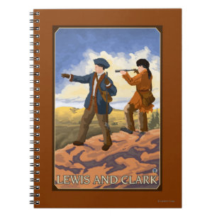 Caderno Espiral Lewis e Clark Explorando o Ocidente