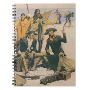Caderno Espiral Lewis e Clark no Rio Columbia