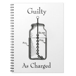 Caderno Espiral Leyden Jar Guilty foi acusado