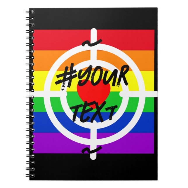 Caderno Espiral #LGBT #love #orgulde #gay #liberdade #parada (Frente)