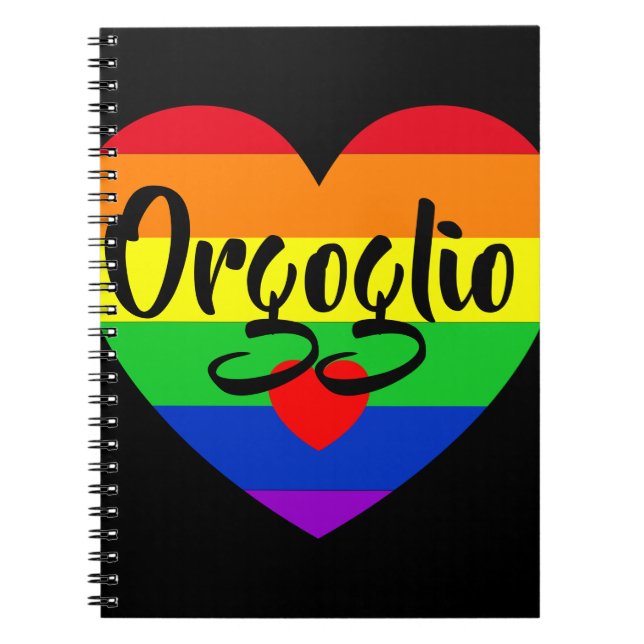 Caderno Espiral #LGBT #love #orgulde #gay #liberdade #parada (Frente)