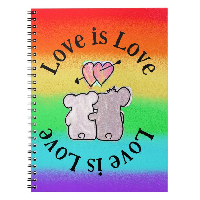 Caderno Espiral LGBTQ Koala (Frente)